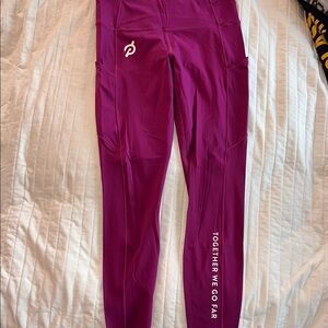 Lululemon X Peloton Magenta Fast n Free Lululemon Leggings